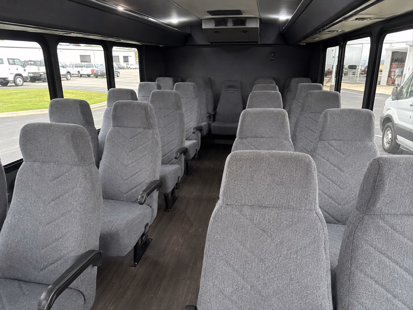 akron 15 passenger minibus interior