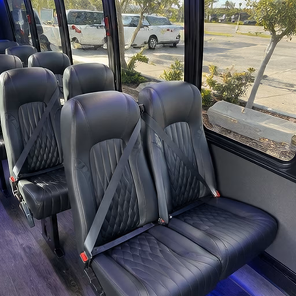 akron 28 passenger minibus interior
